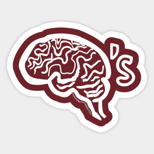 Brains Sticker